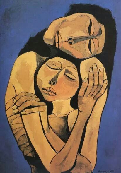 Abrazo. Oswaldo Guayasamín.