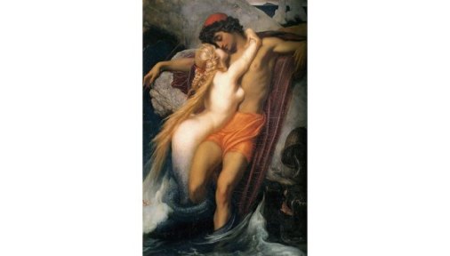 El pescador y la sirena. Frederick Leighton